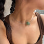 Natural Jade Collar Round Stone Peant Choker Natural Jade Jewelry for Women