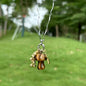 Mushroom Stone Natural Crystal Grape Short Chain Necklace