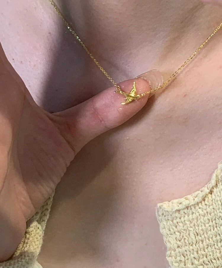 Spring Arrival - Gold-Plated Swallow Pendant Collarbone Necklace - Chic Everyday Jewelry