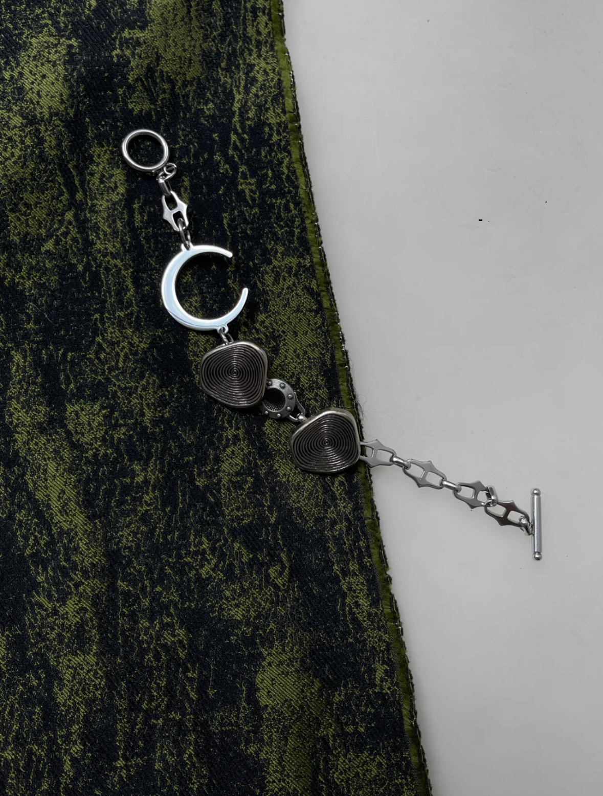 Metallic Chunky Niche Punk Trendy Cool Dainty Bracelet Fashion Annual Ring Chain for Unisex