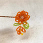 Flower Petal Floral Brooch Elegant Exquisite Colorful Art Lapel Pin for Women Wedding Banquet Party