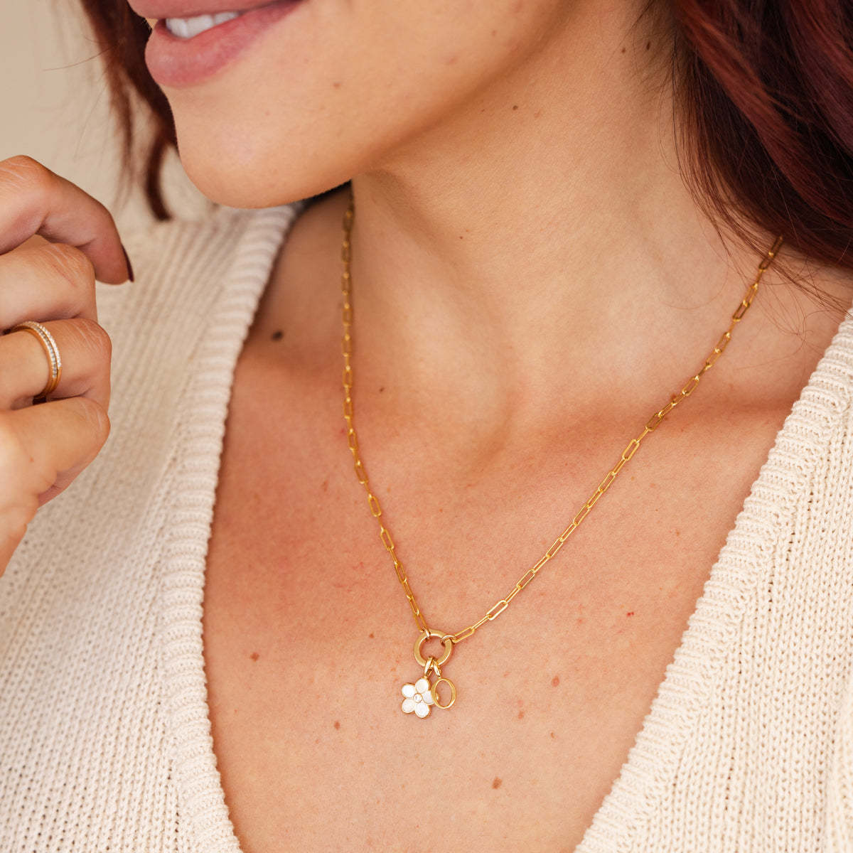 18K Gold Plated Number DIY Necklace