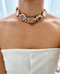 Handmade Multicolor watch necklace, heart watch, Y2K accessories.