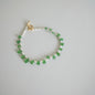 MoJone Handmade Original Emerald Sterling Silver Bracelt，Energy Stone，Perfect Gift for Woman