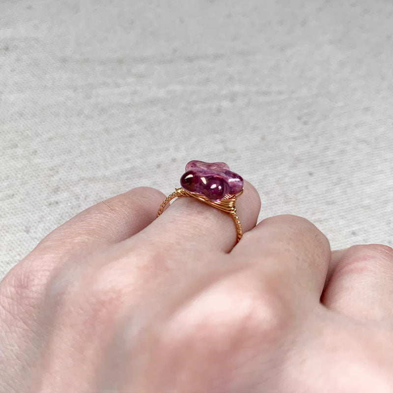 Star Shaped Purple Ring Jewelry Promise Engagement Wedding Rings Star Ring for Girl Off white Star Rings Trendy Ring for Teens Pretty Rings
