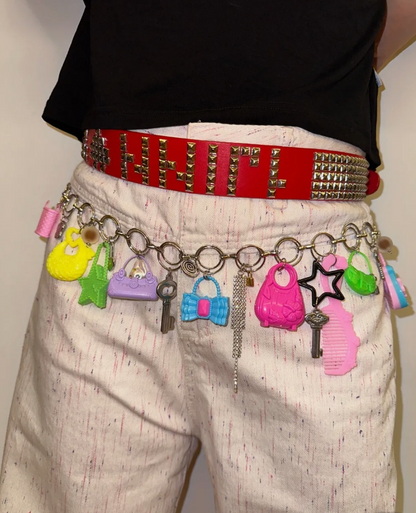 Cyber Punk Vintage Chunky Metal Waist Chain, Trendy Jewelry, Y2KAccessories, Perfect Unique Handmade Gift