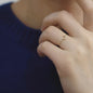 MoJone Adjustable Unique Original Chain Ring for Female, Moon, Flower