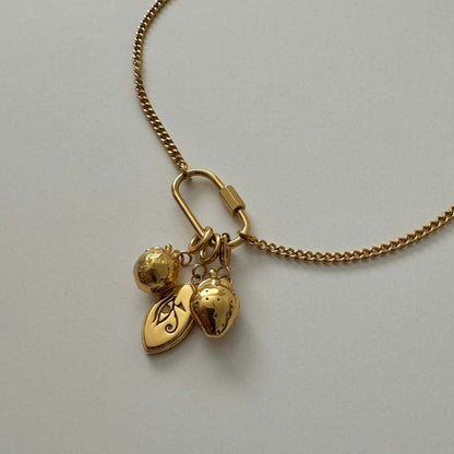 Fruit and Iconic Charm Pendant Necklace