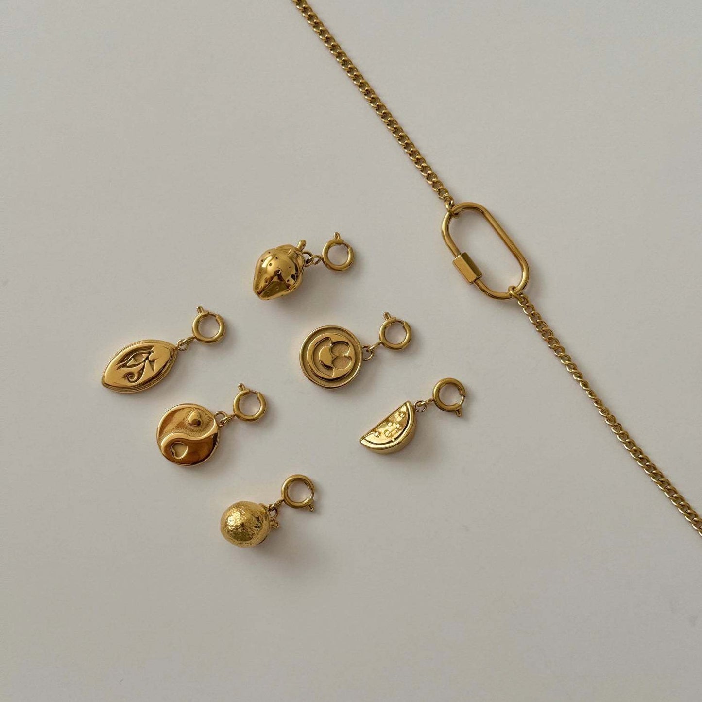 Fruit and Iconic Charm Pendant Necklace