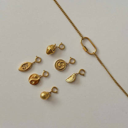 Fruit and Iconic Charm Pendant Necklace