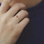 MoJone Adjustable Unique Original Chain Ring for Female, Moon, Flower