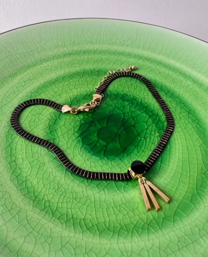 Cyber Punk Niche Chunky Black Copper Choker,  Fashion Necklace for Men and Women