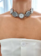 Handmade Multicolor watch necklace, heart watch, Y2K accessories.