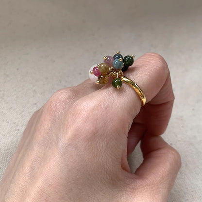 Vintage Pearl Ring for Women Cluster Rings Stacking Promise Pearl Rings Adjustable Open Pearl Finger Ring Trendy Personality Pearl Statement Jewelry for Women