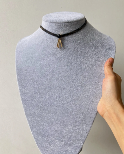 Cyber Punk Niche Chunky Black Copper Choker,  Fashion Necklace for Men and Women