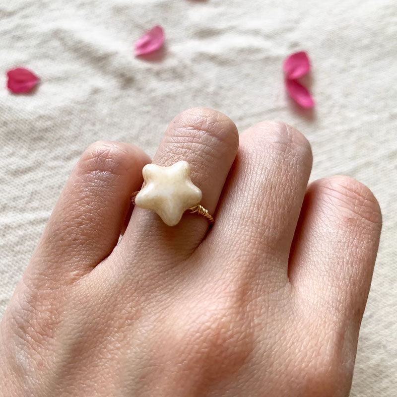 Star Shaped Purple Ring Jewelry Promise Engagement Wedding Rings Star Ring for Girl Off white Star Rings Trendy Ring for Teens Pretty Rings