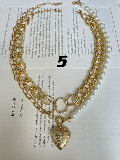 Vintage Statement ShiJia Pearl Layered Strand NecklaceNecklace Collection, One-of-a-Kind, Only One Piece for Each Style