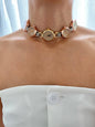 Handmade Multicolor watch necklace, heart watch, Y2K accessories.