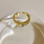 MoJone Stylish Sterling Silver Open Ring with Zircon for Couples
