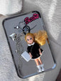 Adorable Barbie doll keychain, Y2K doll bag accessory