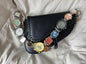 Y2K handmade multicolor watch bag strap,  unisex  watch bag chain & belt.