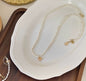 Heart-Shaped Mother of Pearl Pendant with Diamond, 18K Gold Heart diamond Pendant , Natural Pearl Necklace, Adjustable Chain