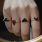 Vintage Poker Ring with Exquisite, Playful, and Unique Design