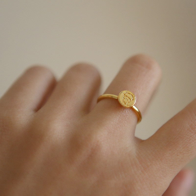 "The Little Prince" Rose Flower Ring, Adjustable Open Ring for Women, Versatile and Elegant