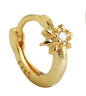 Luxurious Star Stud Earrings, Full Diamond Paved, Ear Cuff, 925 Sterling Silver, Single Piece