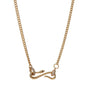 Serpent Design Zirconia Pendant Necklace