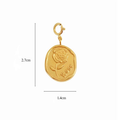 Detachable 14K Gold-Plated Adjustable Pendant with Heart Charm