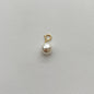 Natural Mother-of-Pearl Love Heart Titanium Steel Pendant with 14K Gold-Plated Clasp