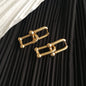 Classic U-Shape Hoop Earrings, 18K Gold-Plated Copper, Minimalist Luxury Style