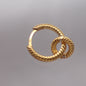 Compass Bone Cuff, Geometric Round Earring, 925 Sterling Silver, Vintage Elegance