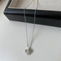 Lucky Clover Titanium Steel Choker Necklace