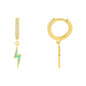 Moon Lightning Copper-Plated Earrings, Statement Copper Plated Jewelry