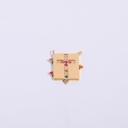 Colorful Zirconia Pendant DIY Jewelry Components