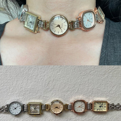 Niche Watch Pendant Titanium Steel Cyberpunk Design Necklace Unisex