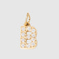 Personalized Zirconia Number and Letter Pendant Necklace