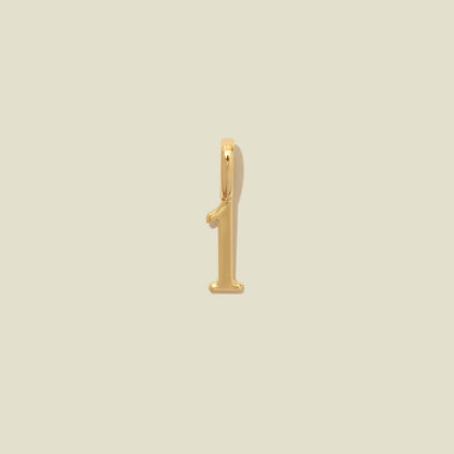 18K Gold Plated Number DIY Necklace