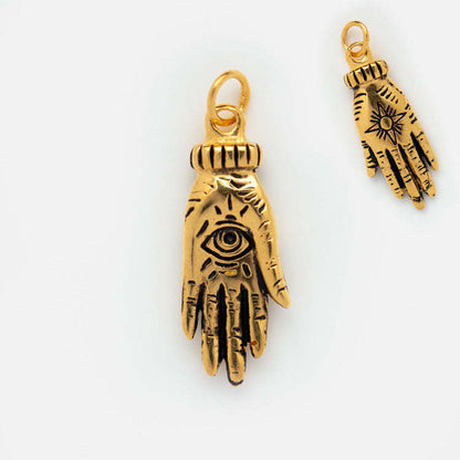 Gold-Toned Assorted Charm Pendant Necklace