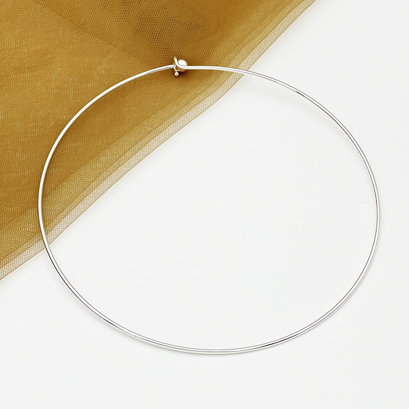 Copper Wire Open Bead Choker DIY Necklace