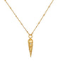 Serpent Design Zirconia Pendant Necklace