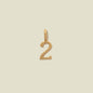 18K Gold Plated Number DIY Necklace