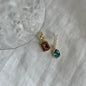 Multicolor Crystal and Natural Pearl DIY Layered Necklace with Titanium Steel Chain