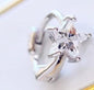 Luxurious Star Stud Earrings, Full Diamond Paved, Ear Cuff, 925 Sterling Silver, Single Piece