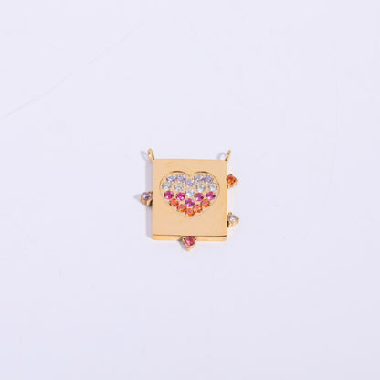 Colorful Zirconia Pendant DIY Jewelry Components