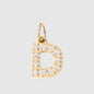 Personalized Zirconia Number and Letter Pendant Necklace