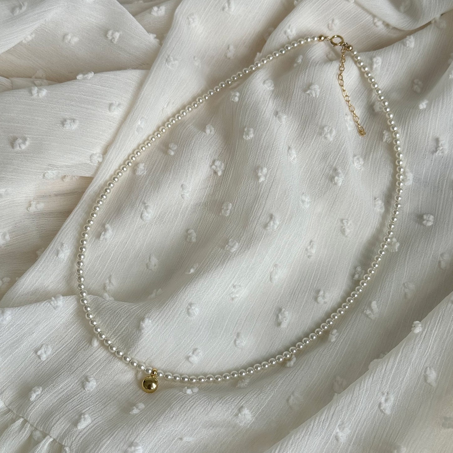 Rainbow Zirconia Sweet and Cool Pearl Necklace with Letter and Geometric Silver Pendants DIY Layered Choker  Description: