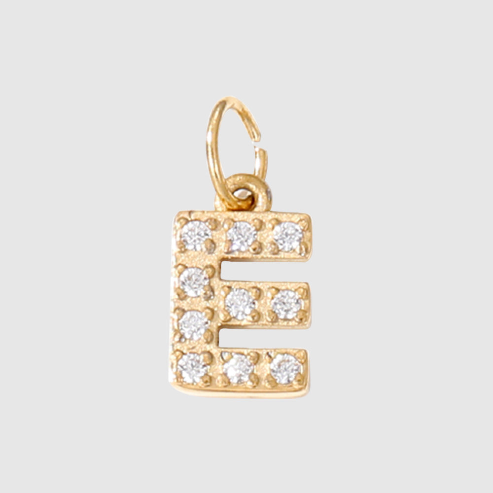Personalized Zirconia Number and Letter Pendant Necklace